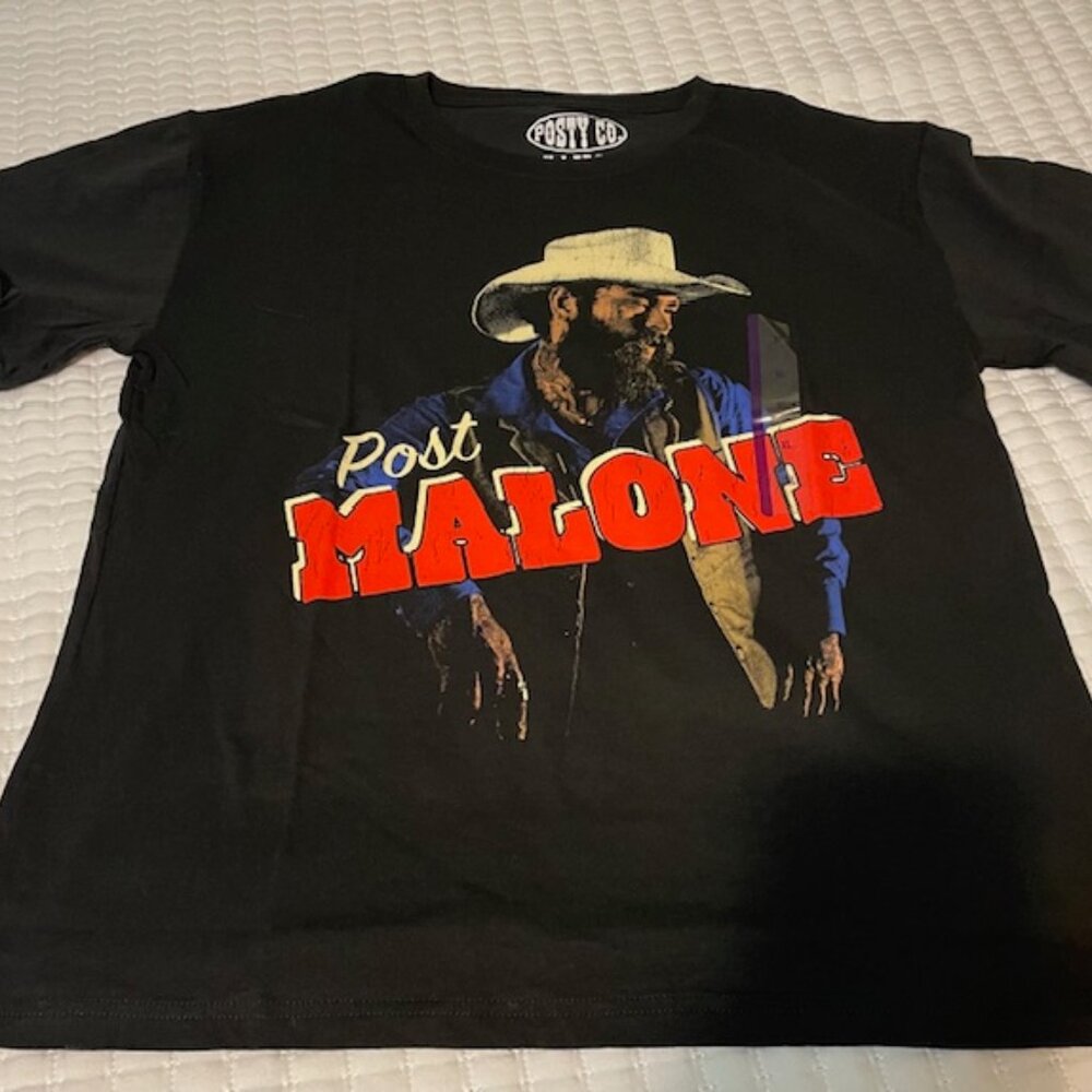 Post Malone Black T-Shirt Cowboy NWT